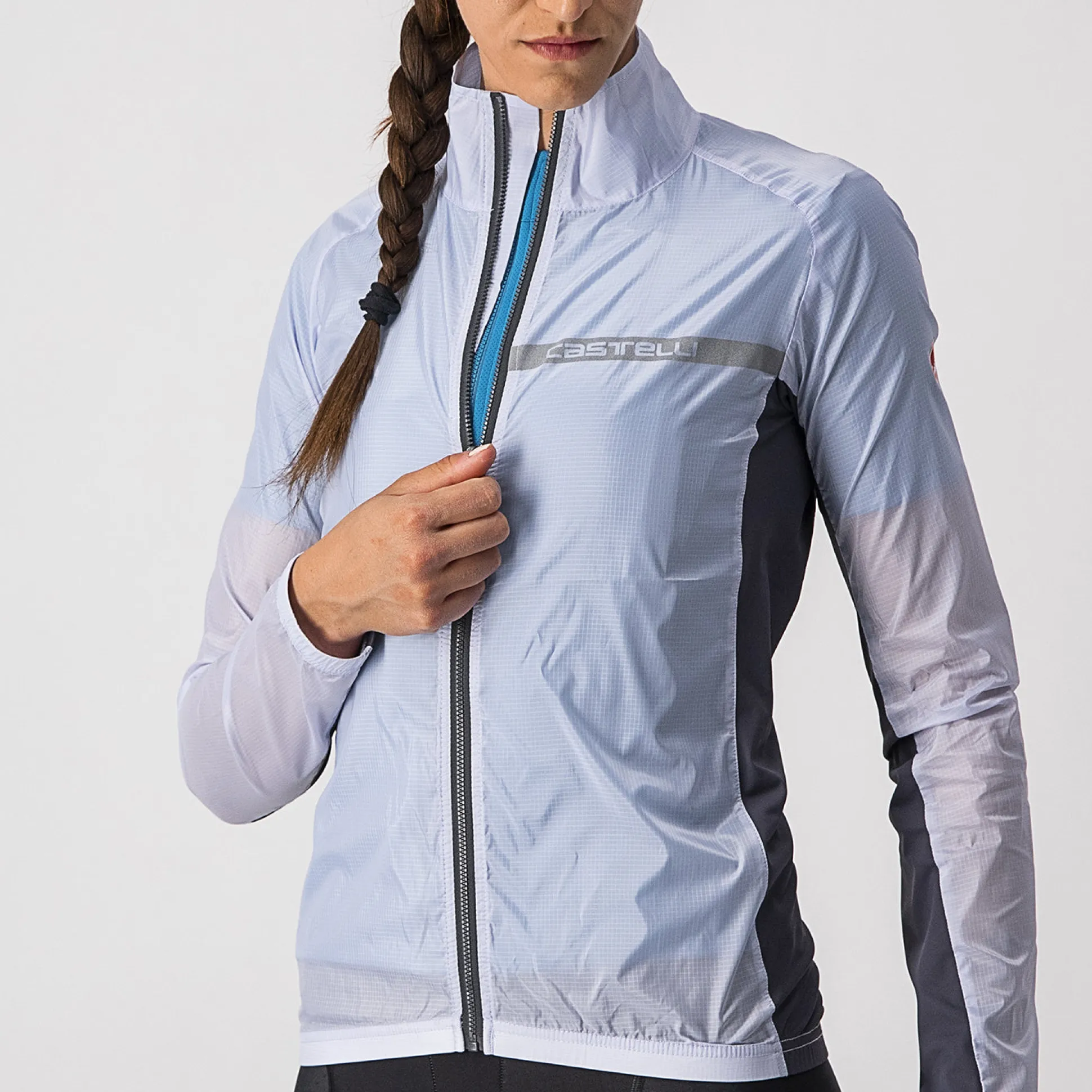 Mantellina Donna Castelli Squadra Stretch - Grigio
