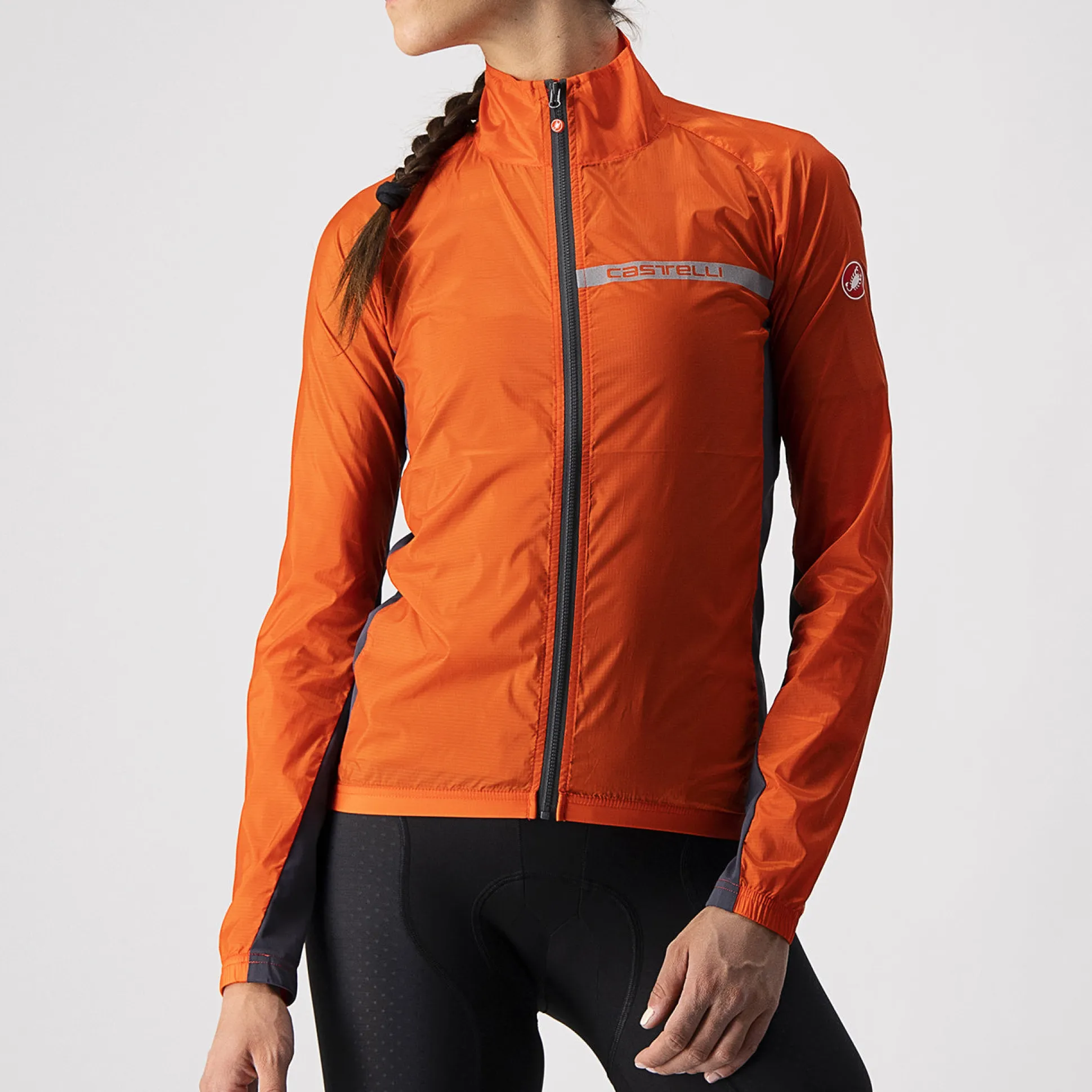Mantellina Donna Castelli Squadra Stretch - Rosso