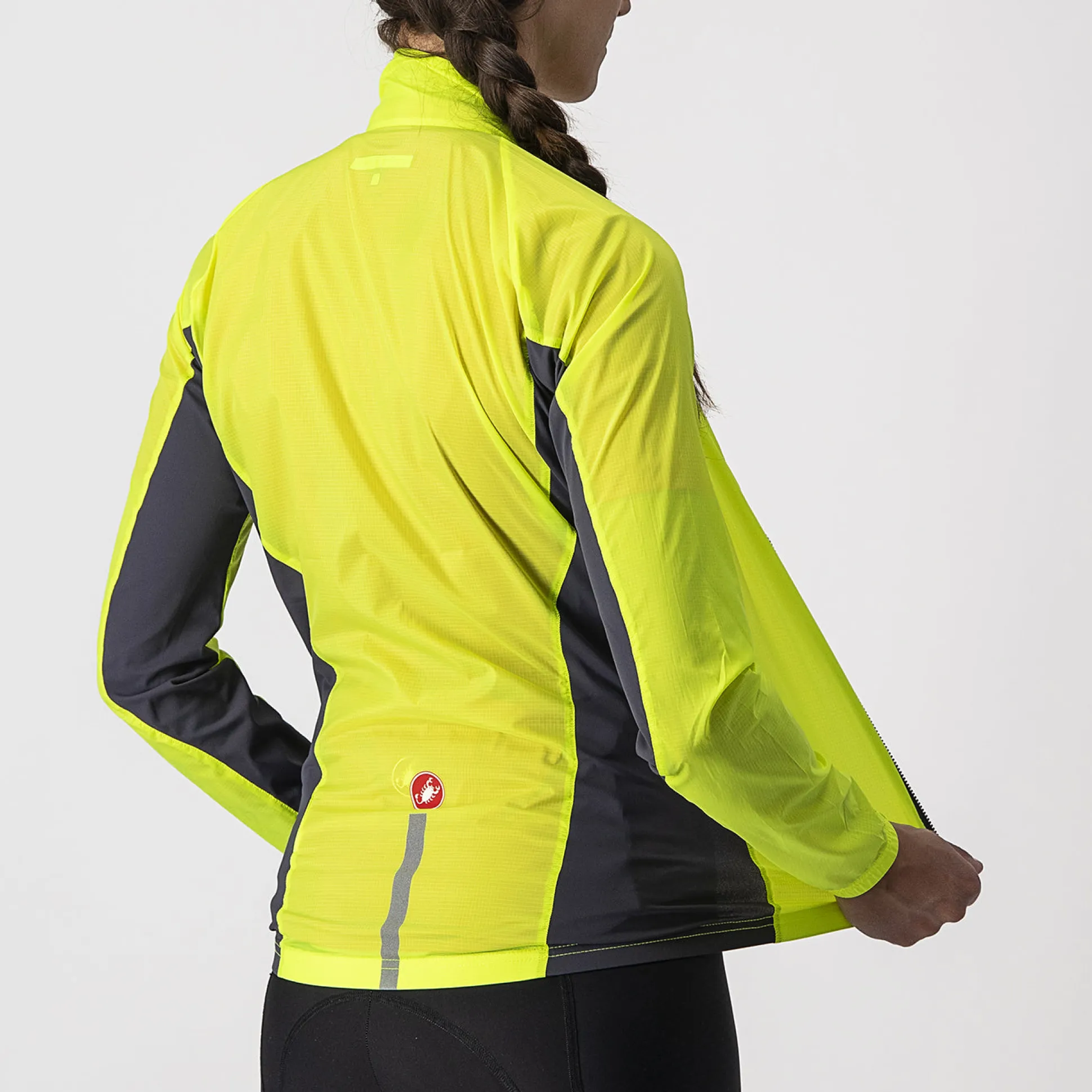 Mantellina Donna Castelli Squadra Stretch - Giallo Fluo