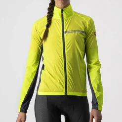 Mantellina Donna Castelli Squadra Stretch - Giallo Fluo