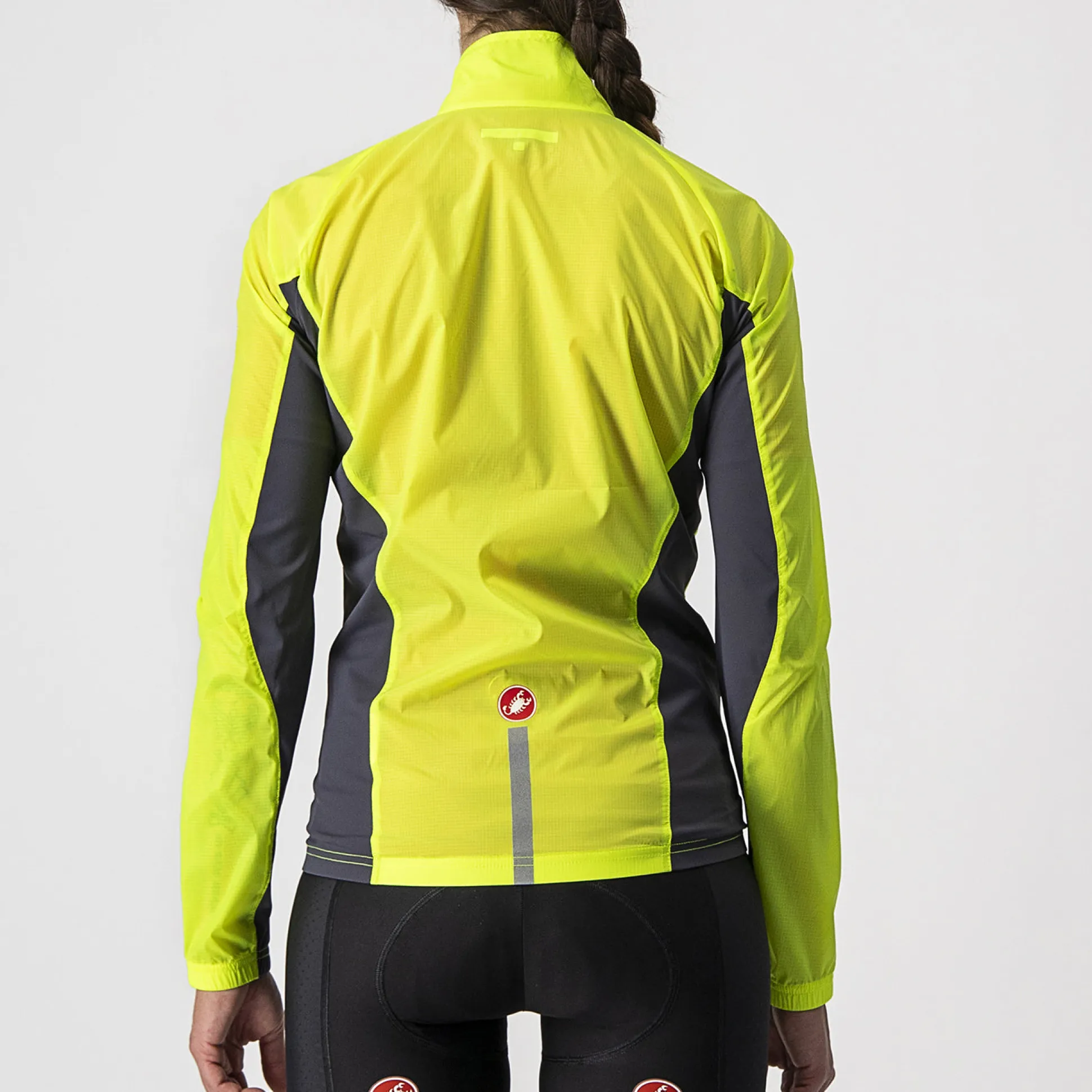 Mantellina Donna Castelli Squadra Stretch - Giallo Fluo