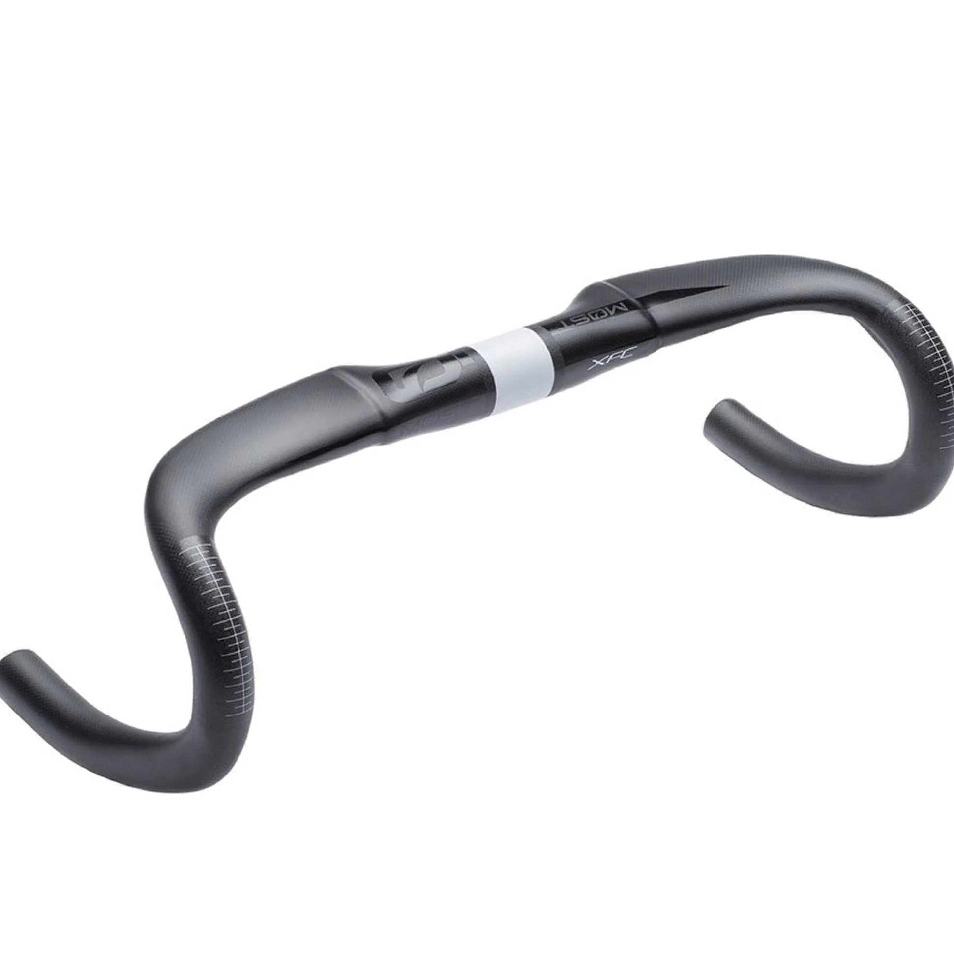 Manubrio carbonio Most Jaguar XFC Aero DI2 1K - Nero