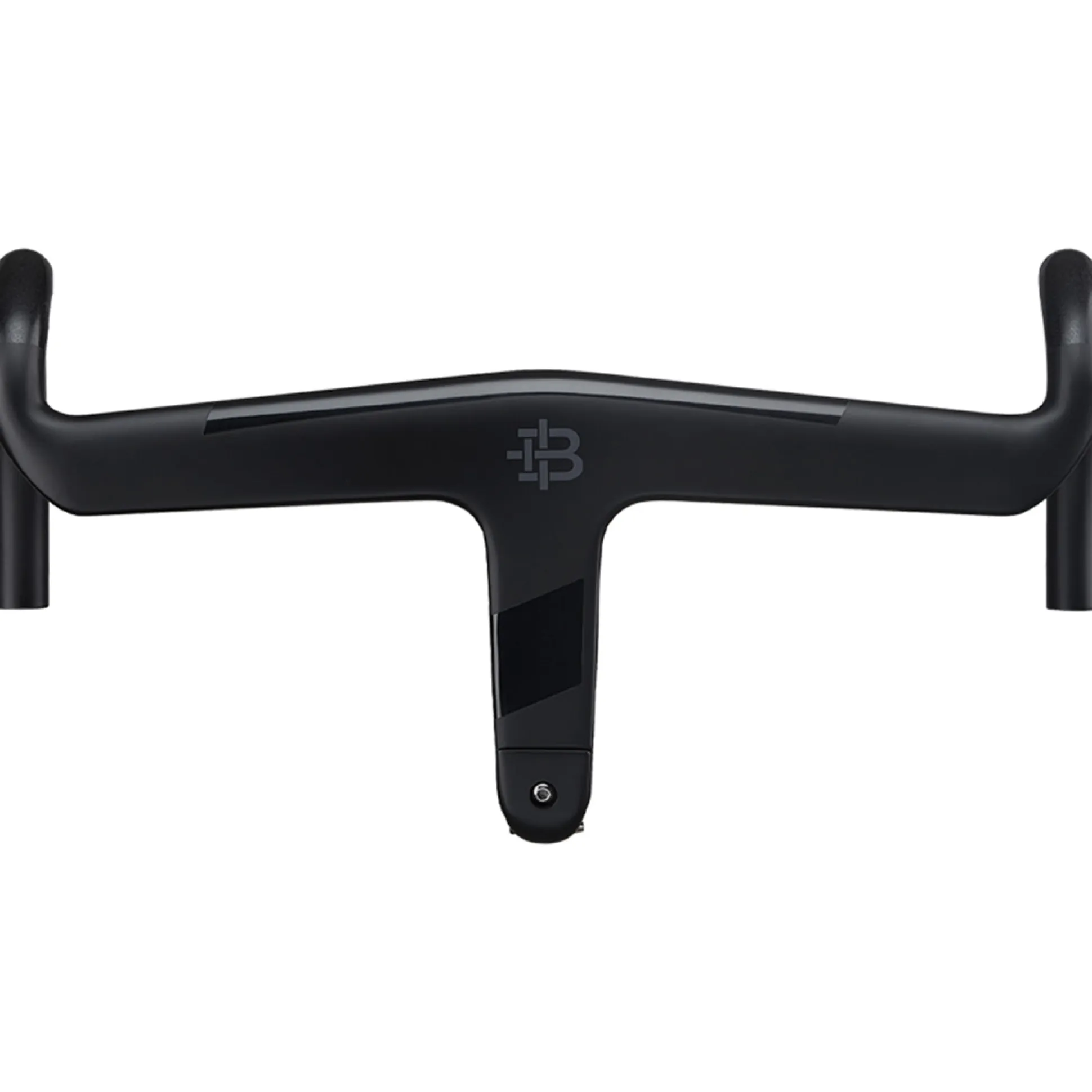 Manubrio integrato Black Inc Carbon 420mm Piega Aero - Nero