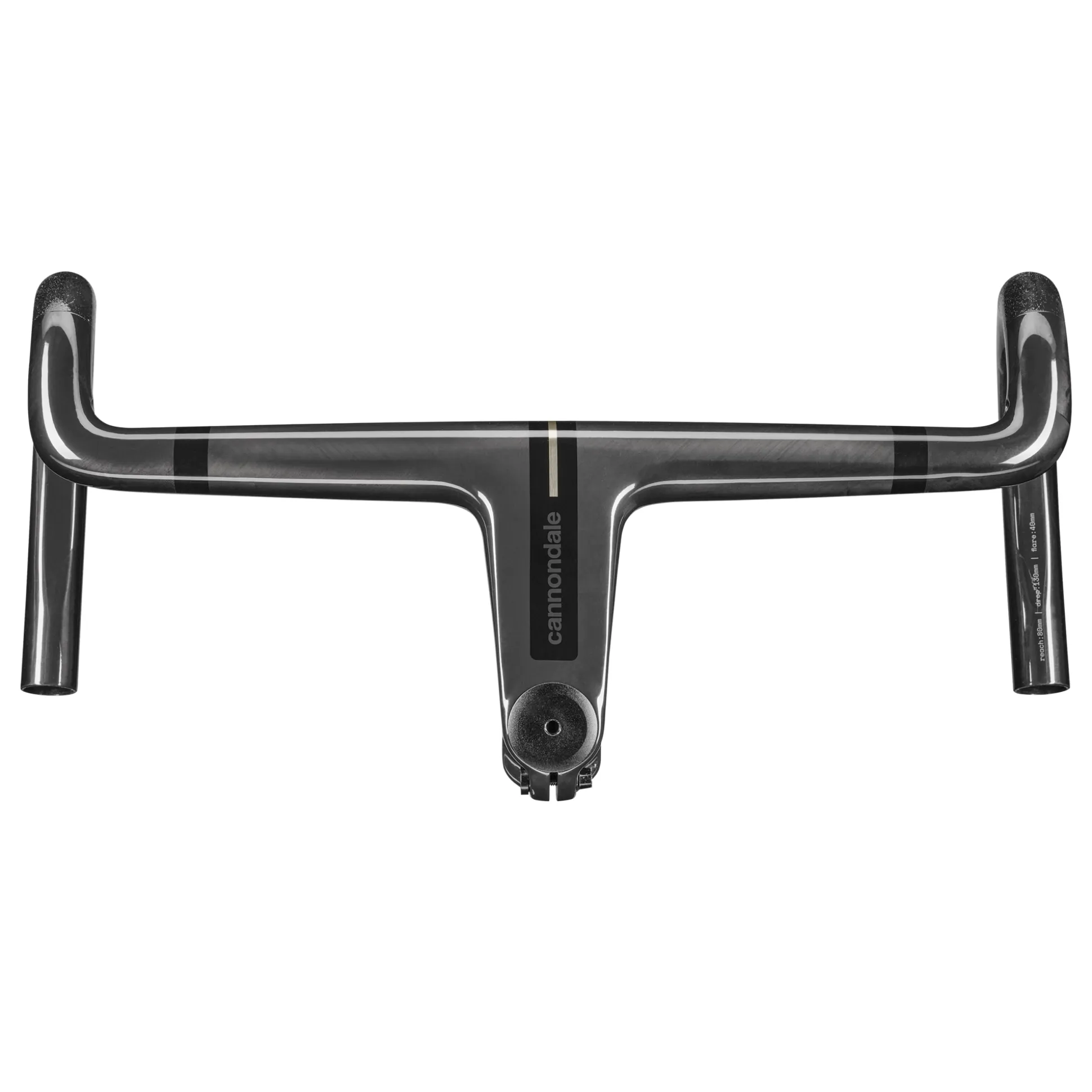 Manubrio integrato Cannondale SystemBar Road SL Carbon 380mm - Nero