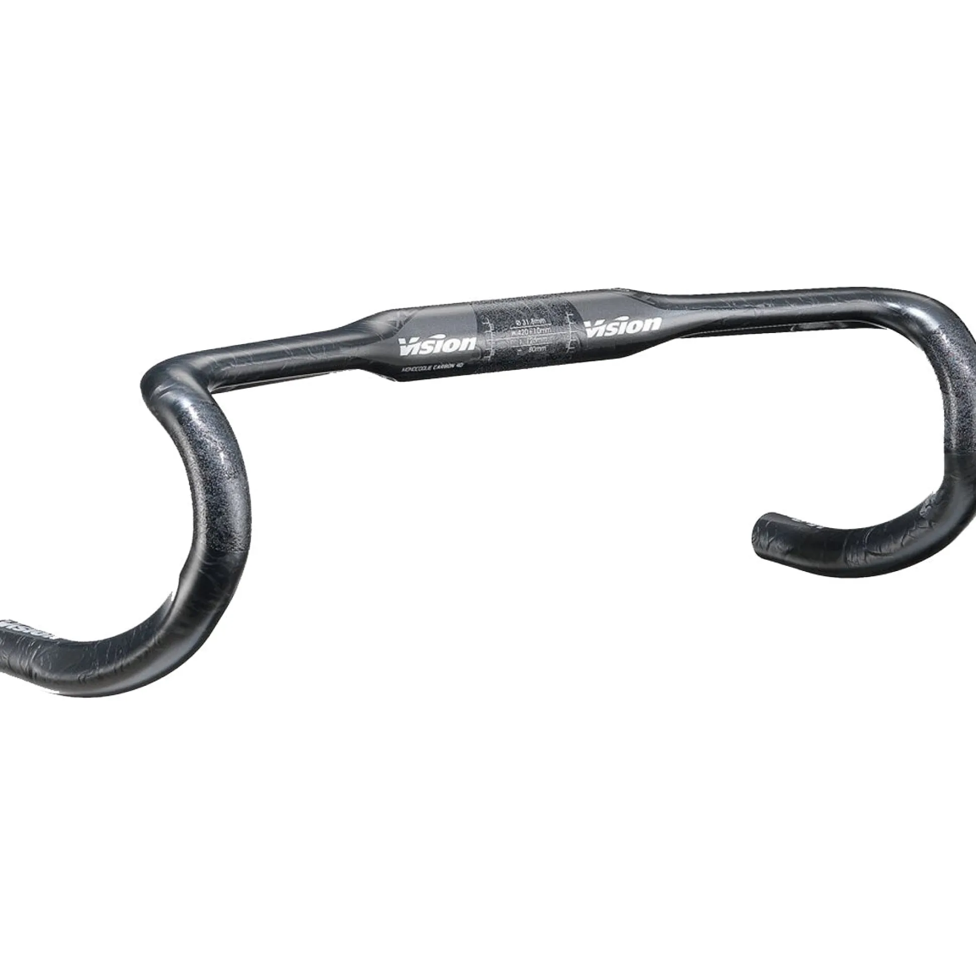 Manubrio Vision Trimax Carbon 4D - Nero grigio