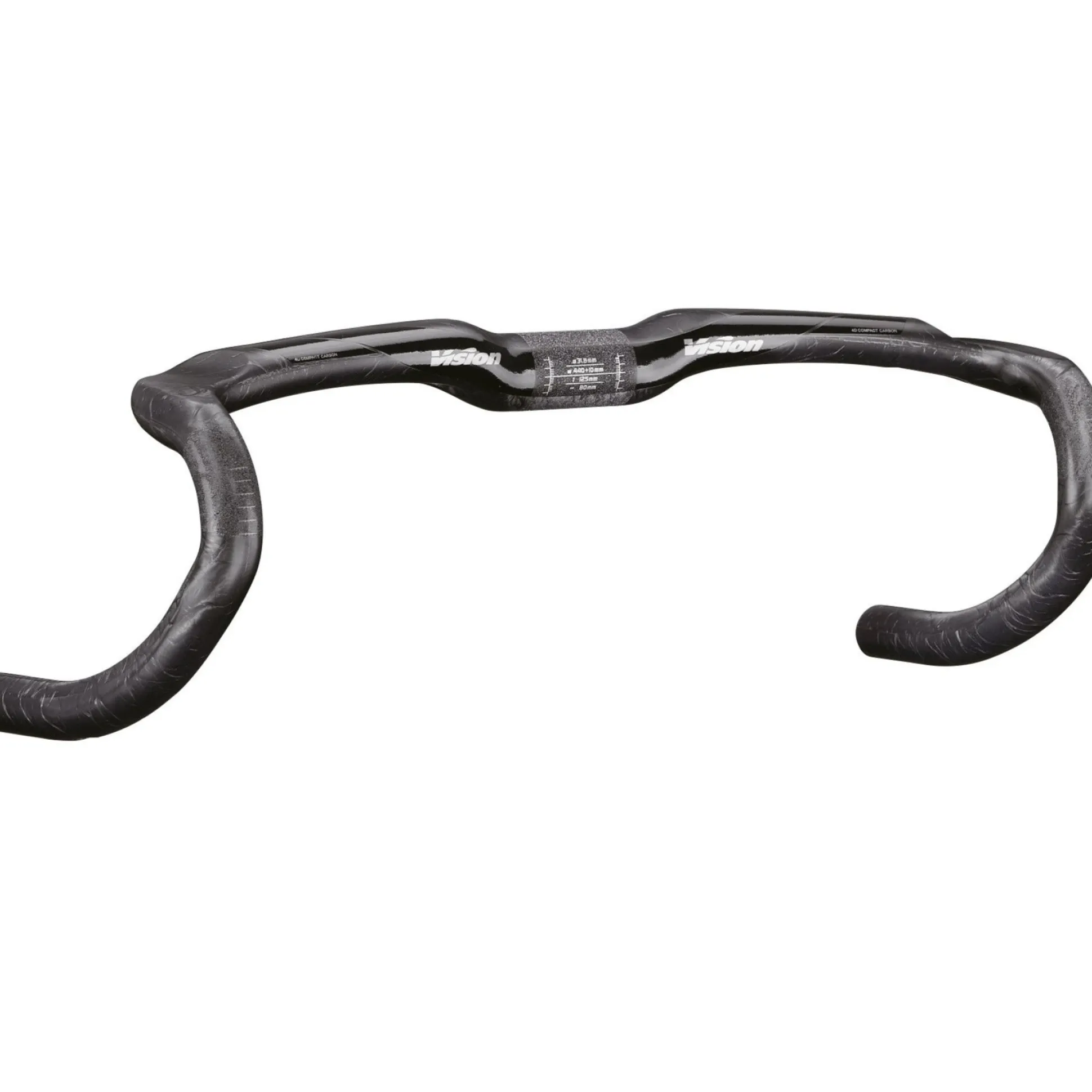 Manubrio Vision Trimax Carbon 4D Ergo - Nero grigio