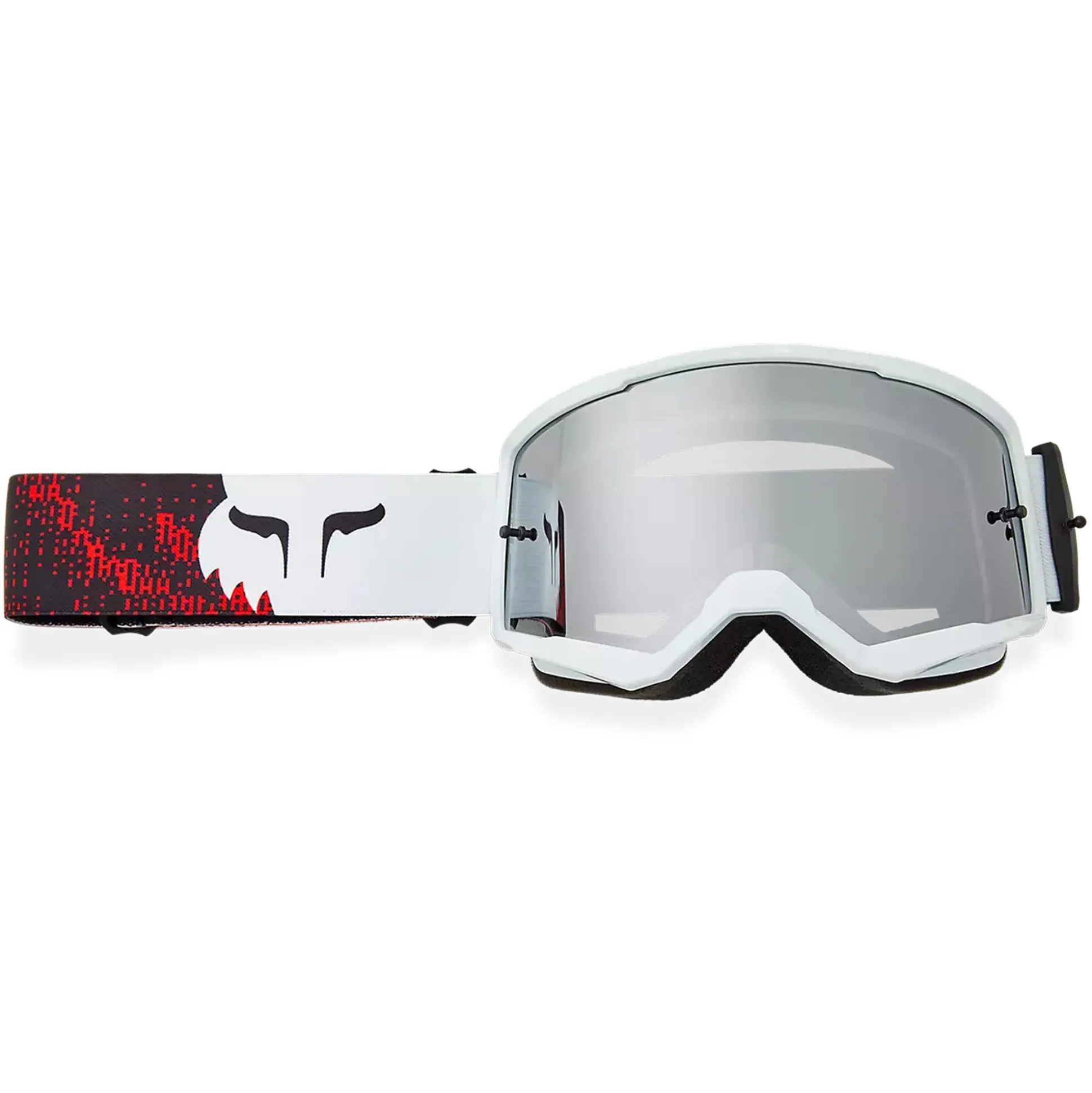 Maschera Fox Main Kairos - Bianco Rosso