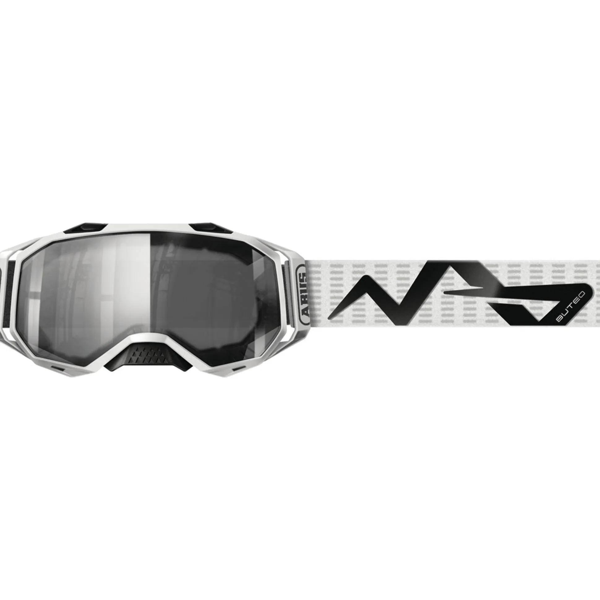 Maschera MTB Abus Buteo - Polar white