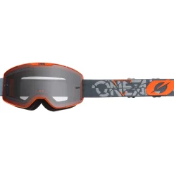 Maschera MTB O'neal B-20 Strain Arancio - Grigio
