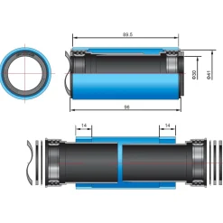 Movimento Centrale FSA BB392 press fit - BB89.5/92mm
