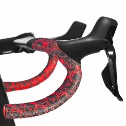 Nastro Manubrio Supacaz Super Sticky Kush Splat - Rosso