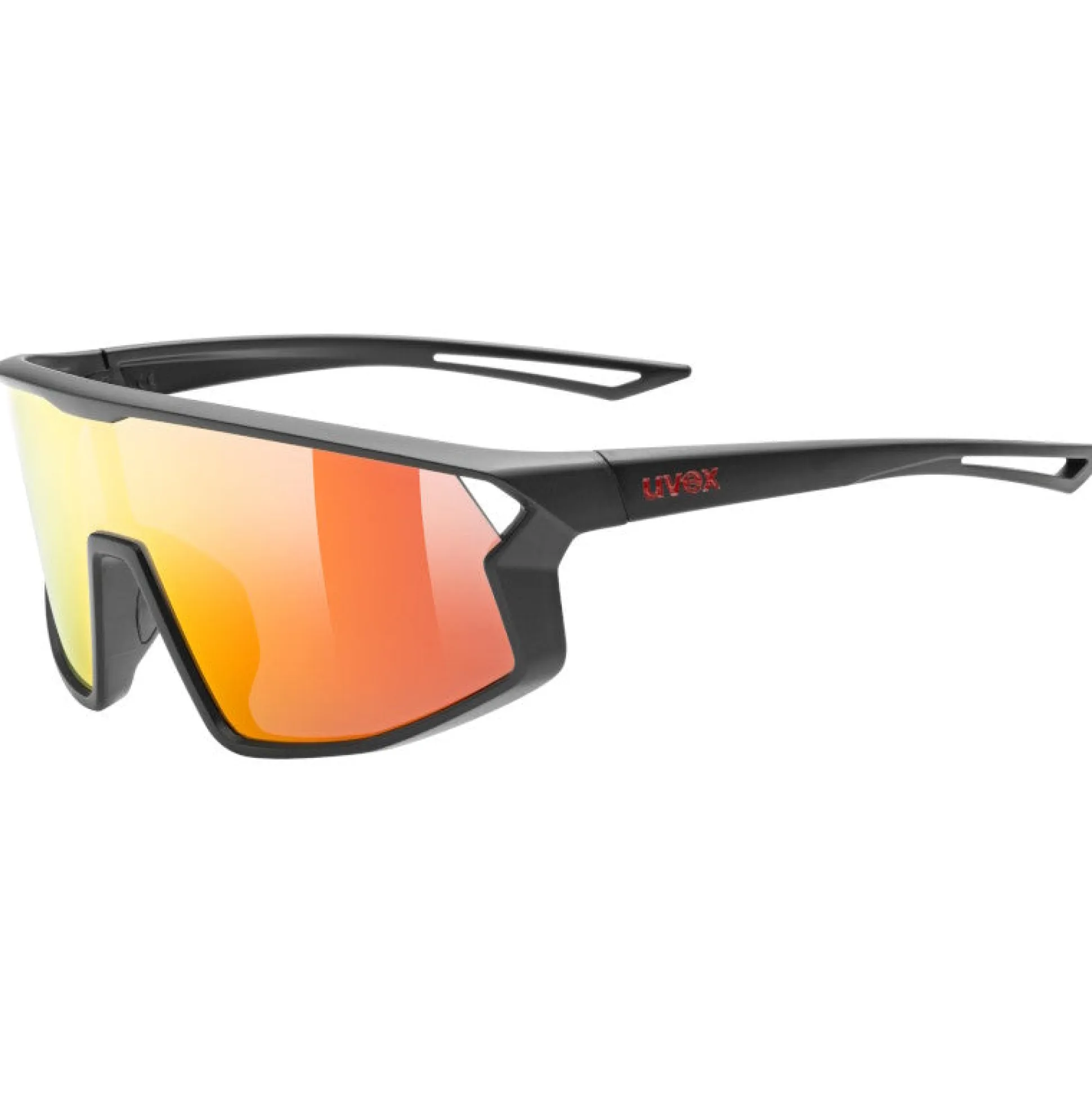 Occhiali Bambino Uvex Skyryse - Black matt Mirror Red