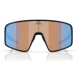 Occhiali Bliz P001 - Matt Black Coral-Orange Mirror Blue