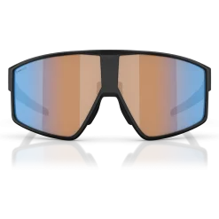 Occhiali Bliz P002 - Matt Black Coral-Orange Mirror Blue