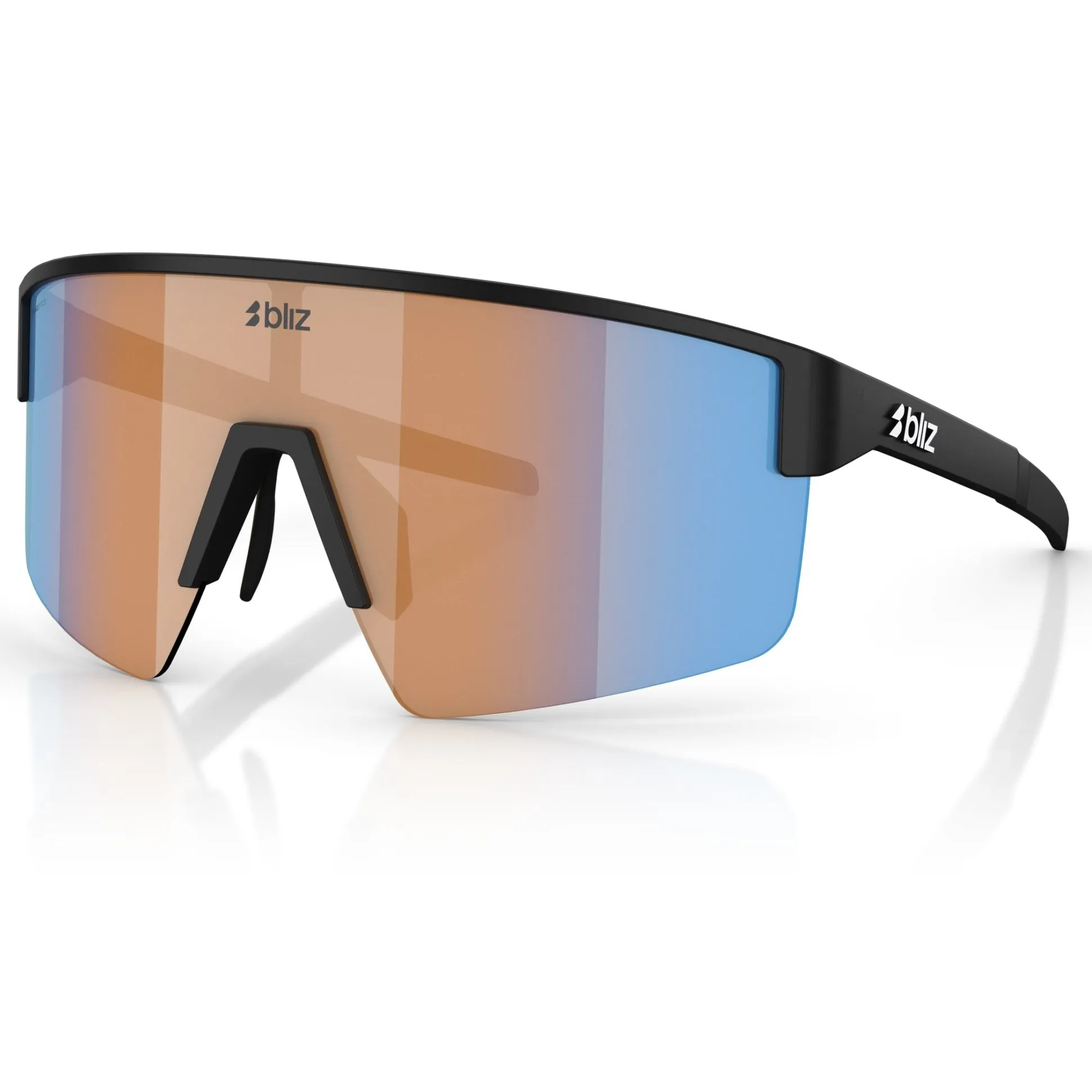 Occhiali Bliz P004 - Matte Black Coral-Orange Mirror