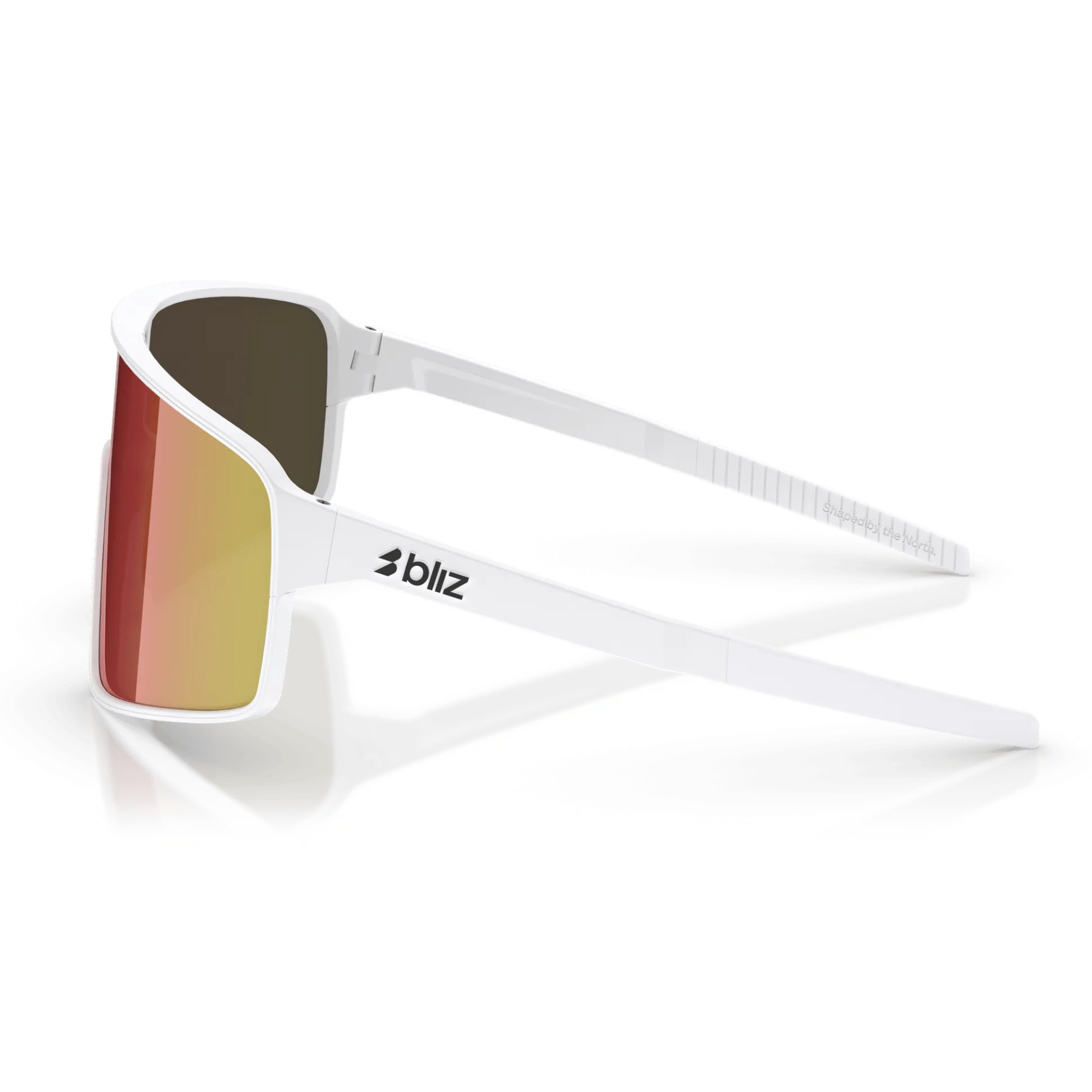 Occhiali Bliz P001 - Matt White Brown W Red Mirror