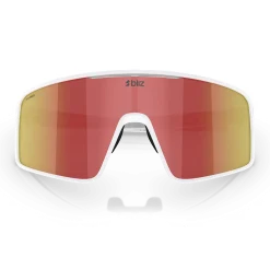 Occhiali Bliz P001 - Matt White Brown W Red Mirror