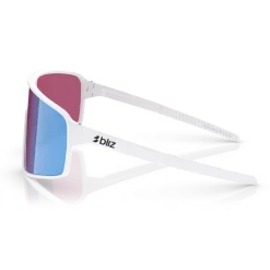 Occhiali Bliz P001 - Matt White Rose-Violet Mirror Blue