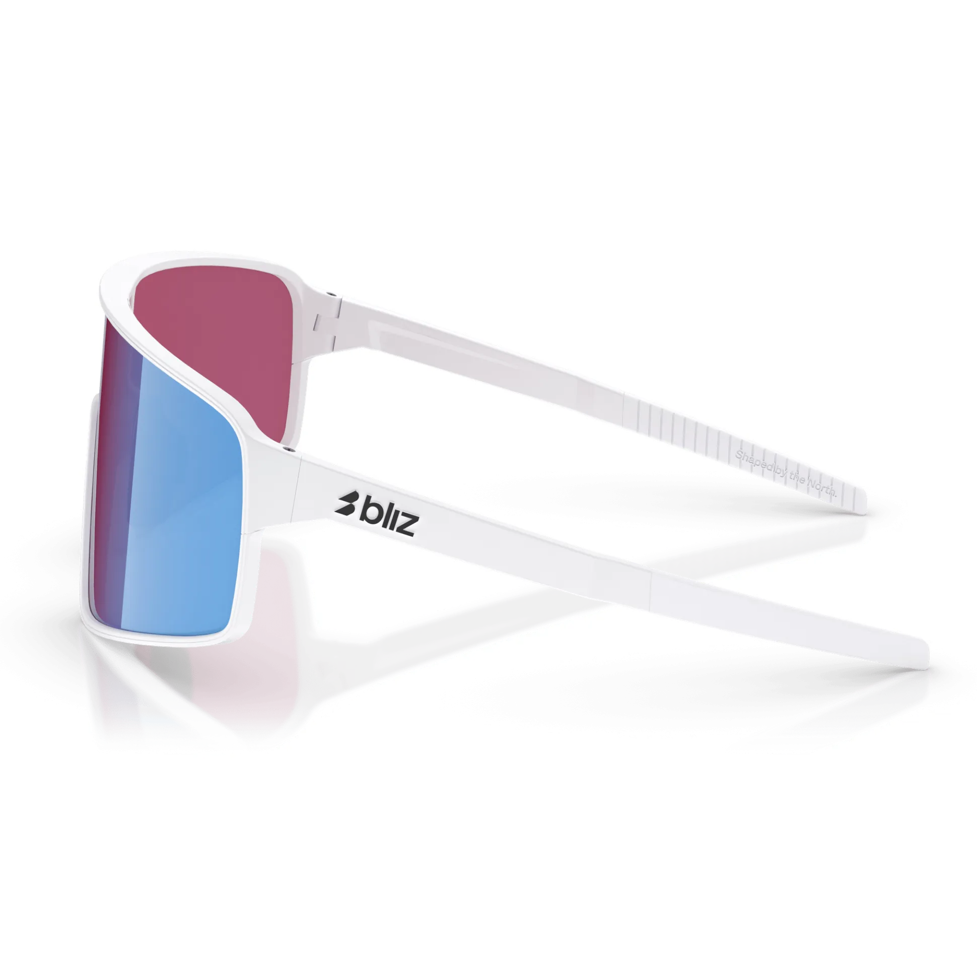 Occhiali Bliz P001 - Matt White Rose-Violet Mirror Blue