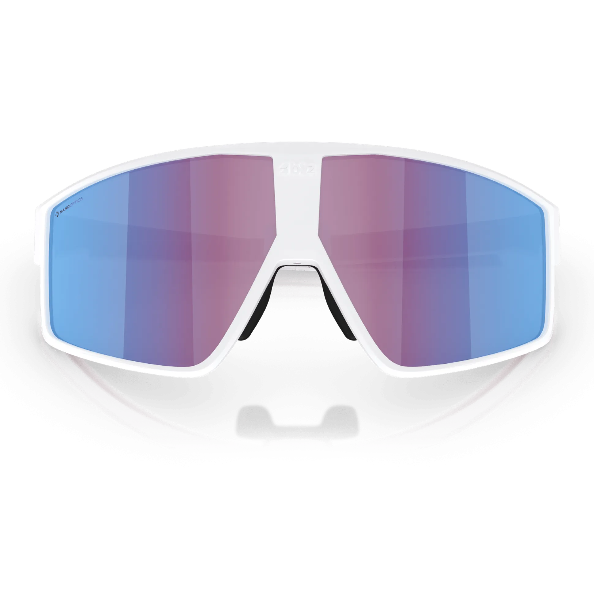 Occhiali Bliz P002 - Matt White Rose-Violet Mirror Blue