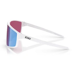 Occhiali Bliz P002 - Matt White Rose-Violet Mirror Blue