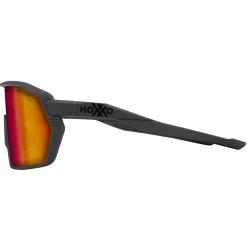 Occhiali Hoxxo Tephra Air lente rossa - Nero opaco