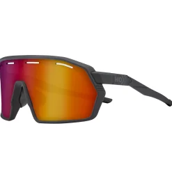 Occhiali Hoxxo Tephra Air lente rossa - Nero opaco
