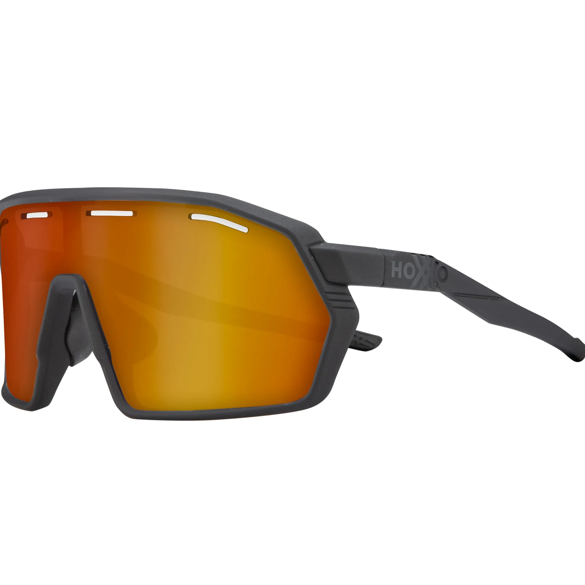 Occhiali Hoxxo Tephra Air lente arancio - Nero opaco