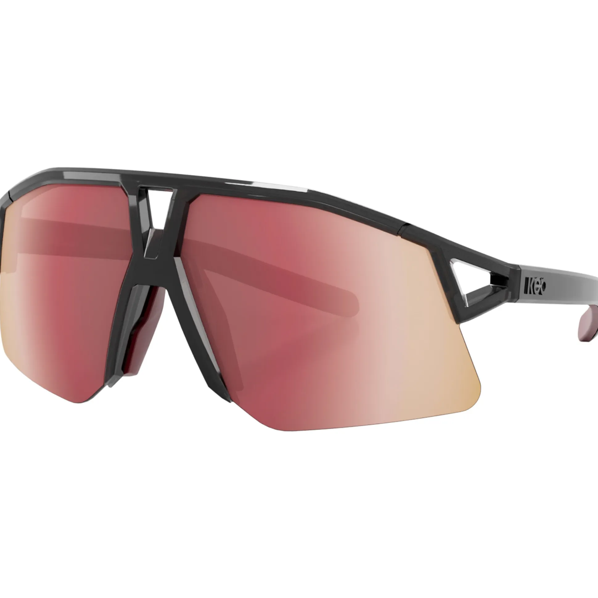Occhiali KOO Hype Strade Bianche - Black Glass Siena Red