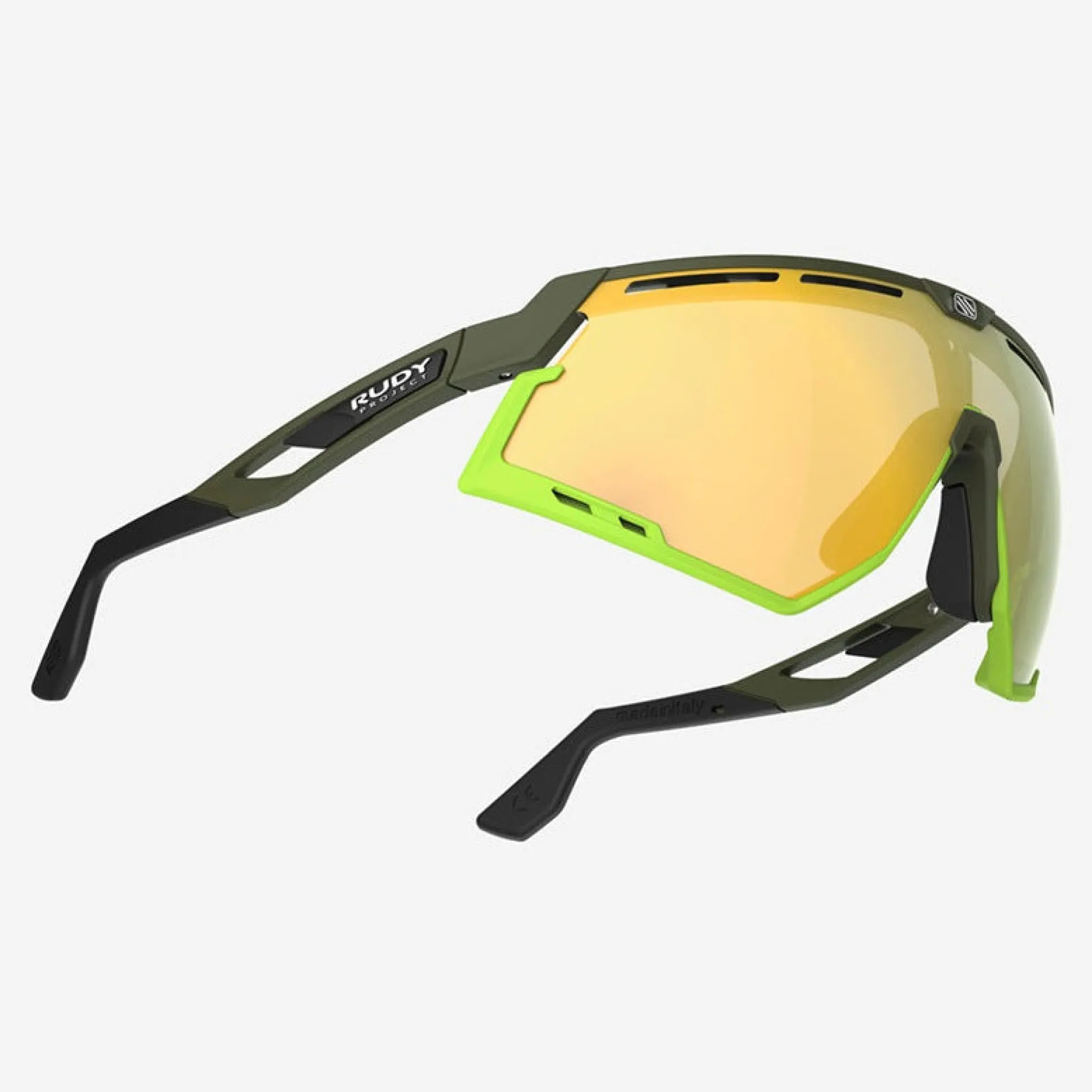Occhiali Rudy Project Defender - Olive Matte Multilaser Yellow