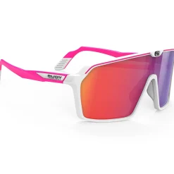 Occhiali Rudy Project Spinshield - White Pink Fluo Multilaser Red