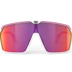 Occhiali Rudy Project Spinshield - White Pink Fluo Multilaser Red