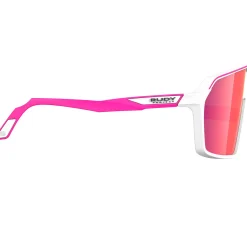 Occhiali Rudy Project Spinshield - White Pink Fluo Multilaser Red