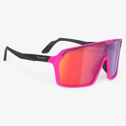 Occhiali Rudy Project Spinshield - Pink Fluo Black Matte Multilaser Red