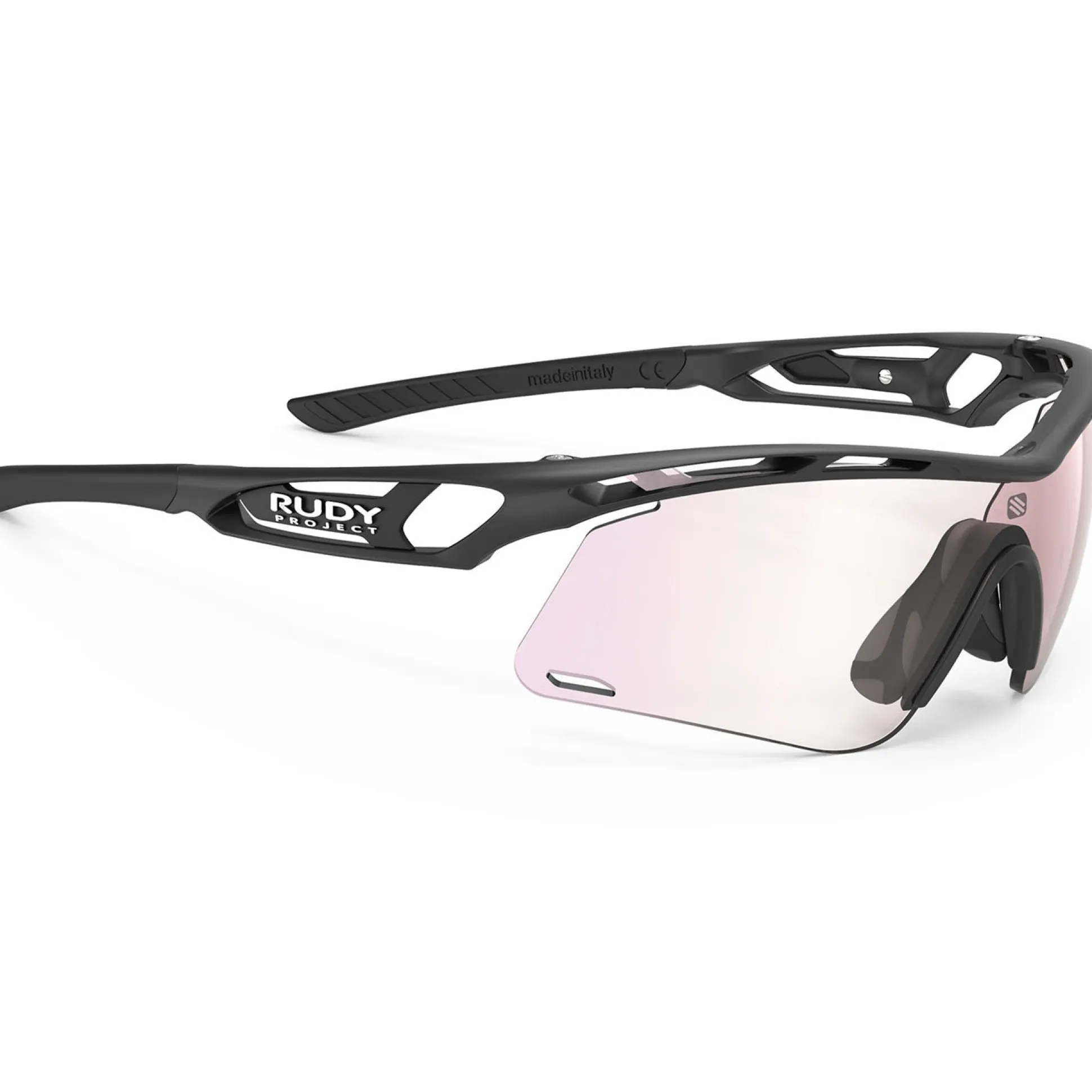 Occhiali Rudy Project Tralyx+ Slim - Black Mat ImpactX Red