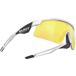 Occhiali Rudy Project Turbolence Racing - White Matte Multilaser Yellow