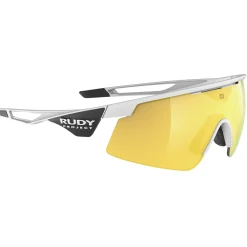 Occhiali Rudy Project Turbolence Racing - White Matte Multilaser Yellow