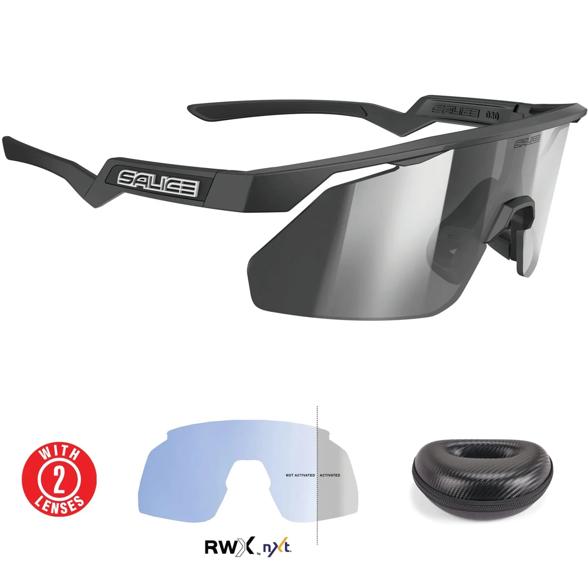 Occhiali Salice 030 RWX - Nero RW Argento