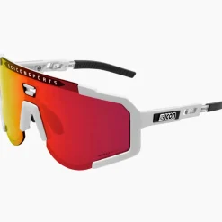 Occhiali Scicon Aeroscope - Bianco Multimirror rosso