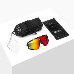 Occhiali Scicon Aeroscope - Nero Multimirror rosso