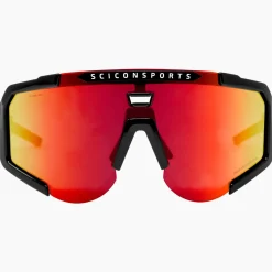 Occhiali Scicon Aeroscope - Nero Multimirror rosso
