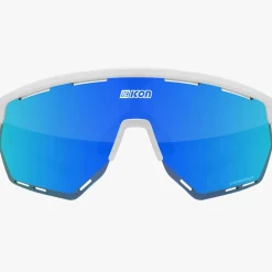 Occhiali Scicon Aerowing - Bianco multimirror blu