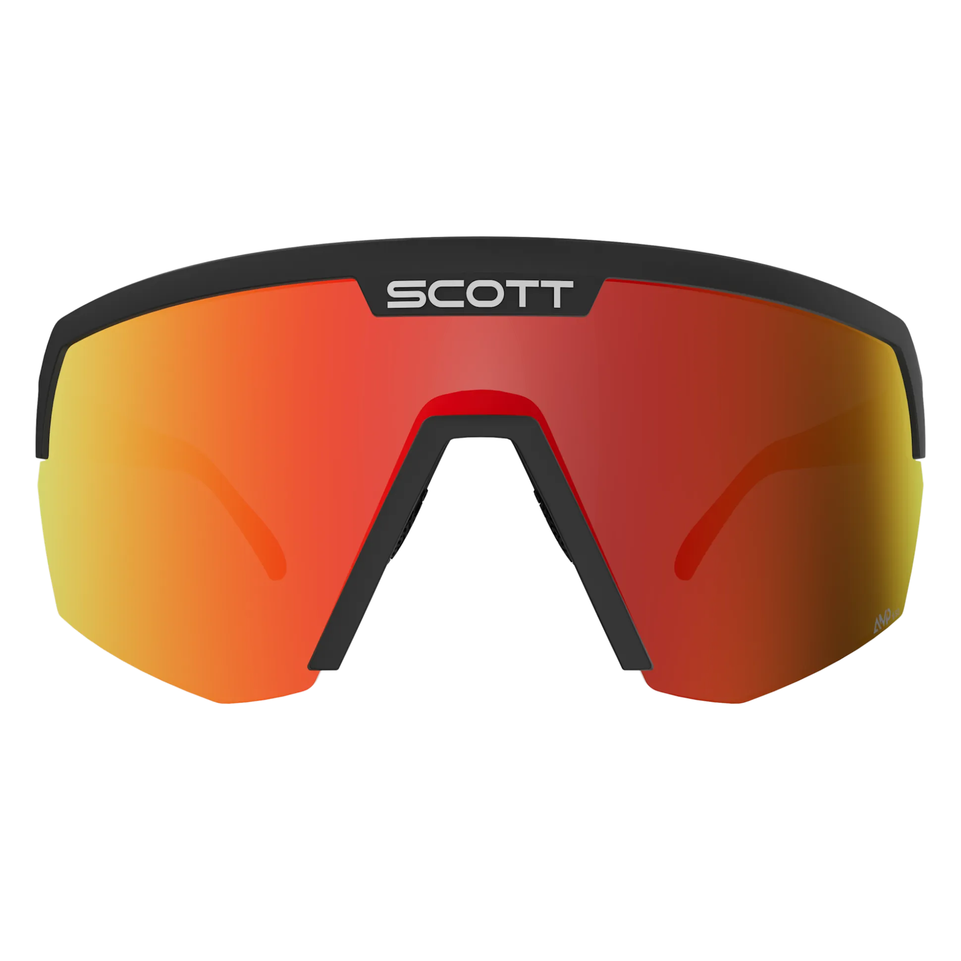 Occhiali Scott Sport Shield - Black Amp Red Chrome