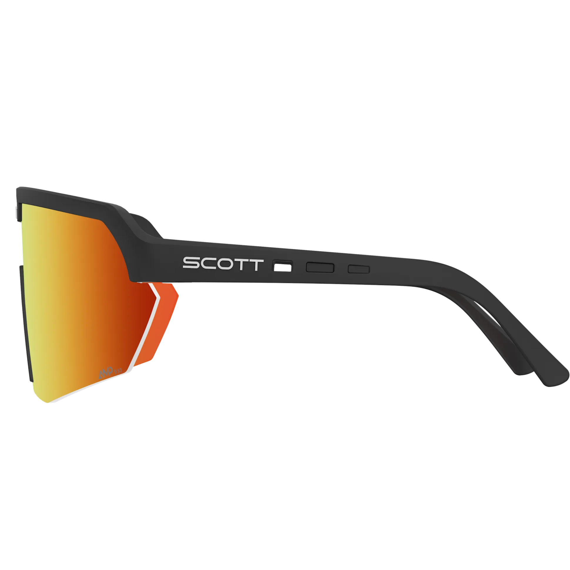 Occhiali Scott Sport Shield - Black Amp Red Chrome