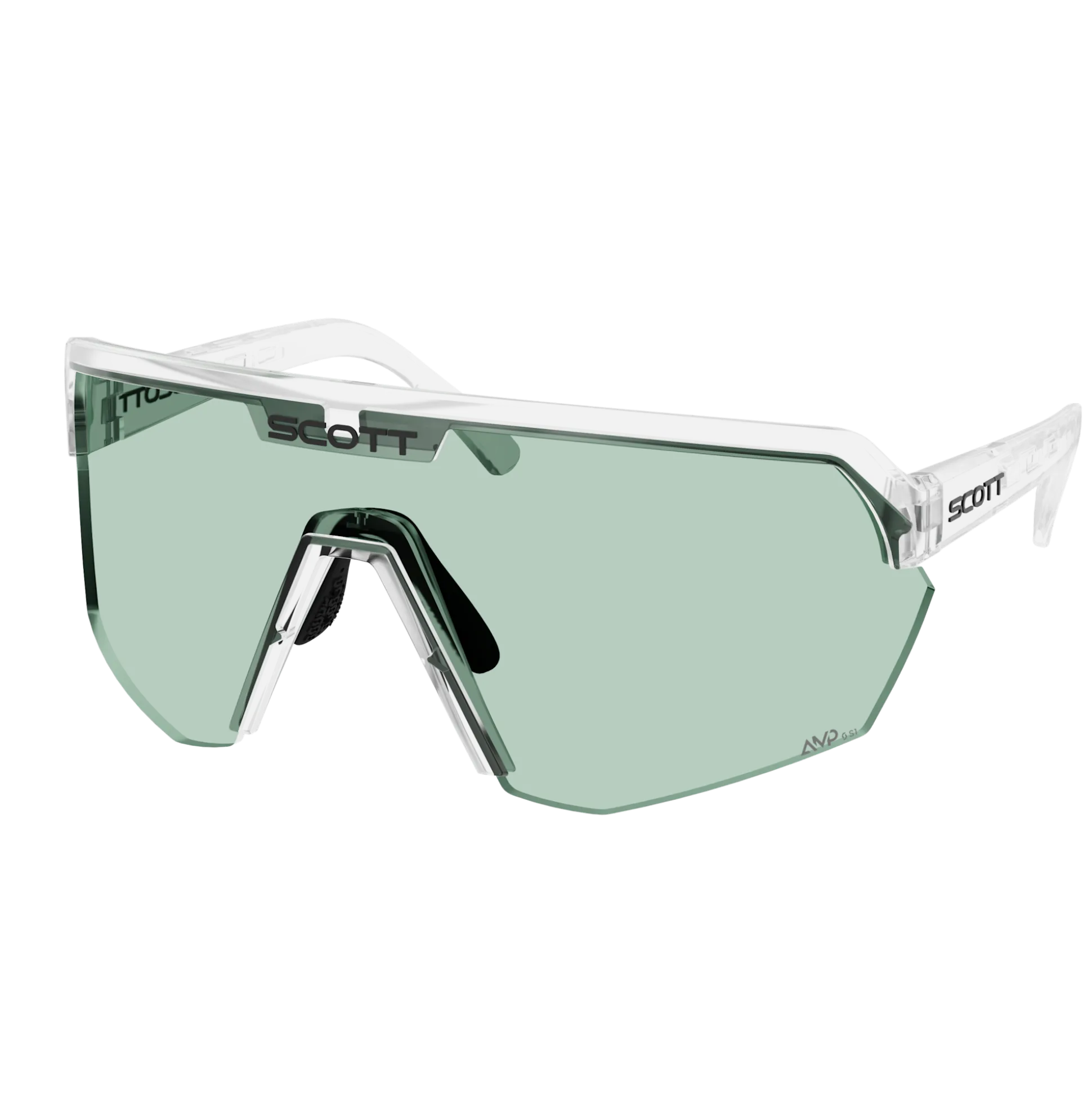 Occhiali Scott Sport Shield - Translucent Amp Green