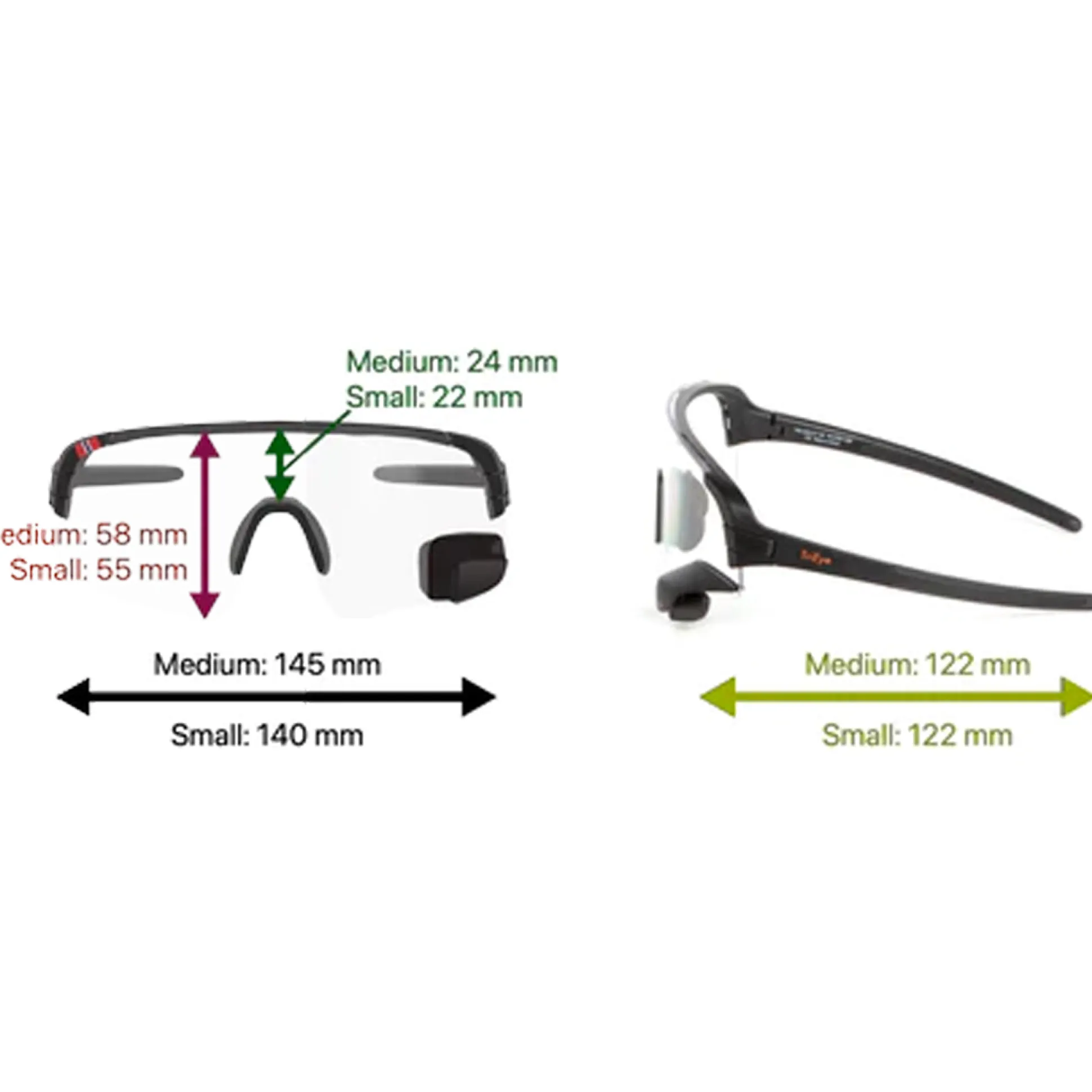 Occhiali Trieye View Sport Photochromatic Small - Nero