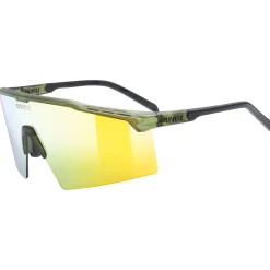 Occhiali Uvex Flowline - Olive Matt Mirror Gold