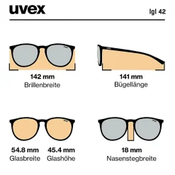 Occhiali Uvex LGL 42 - Blue Grey Mirror Blue