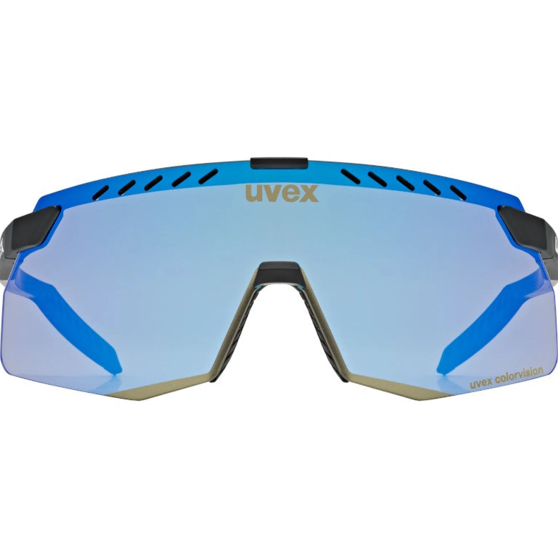 Occhiali Uvex Pace Stage S CV - Black Matt Mirror blue