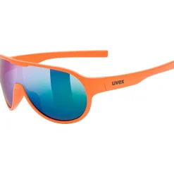Occhiali Uvex Sportstyle 512 bambino - Orange mat mirror green